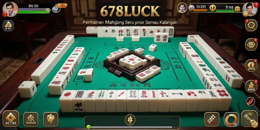 Tampilan gameplay Mahjong yang menarik di 678LUCK.