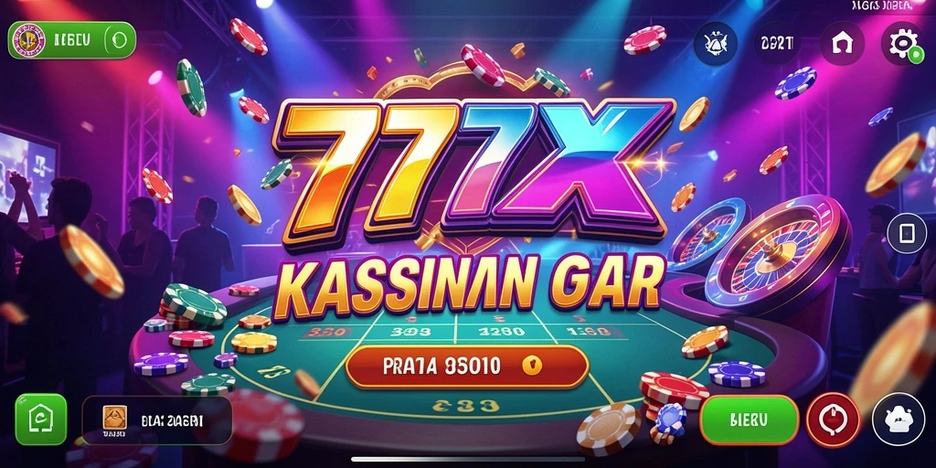 Tampilan menarik dari gameplay Kasino 777ZX dengan berbagai permainan.