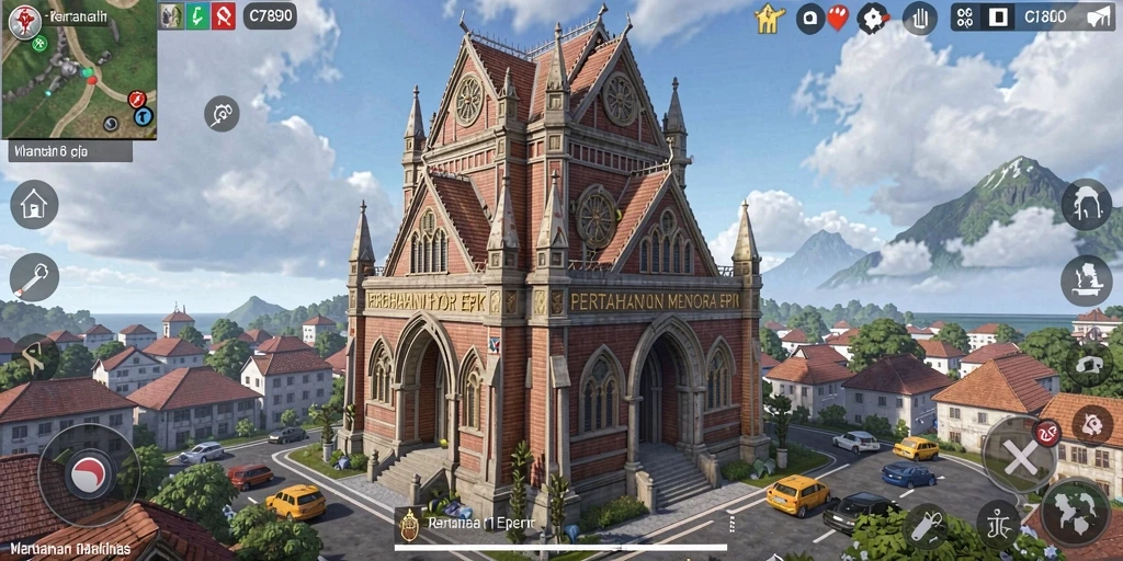 Screenshot C7890 menampilkan aksi seru dalam permainan Tower Defense.