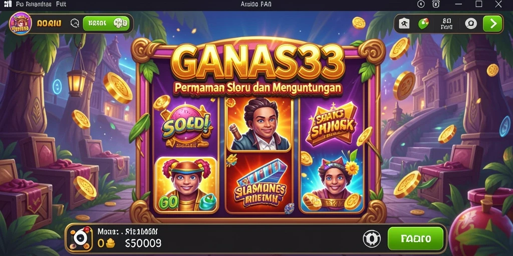 Tampilan menarik gameplay Slot GANAS33 yang mendebarkan.