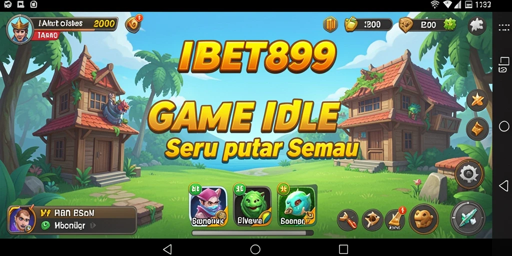 Tampilan gameplay seru dari IBET899 dengan karakter yang berinteraksi.