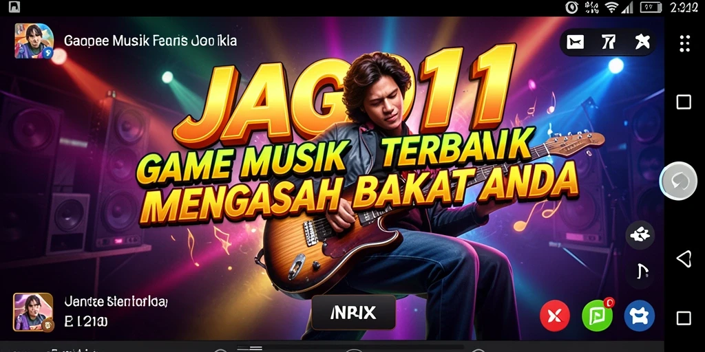 Tampilan menarik dari gameplay JAGO11 yang penuh musik.