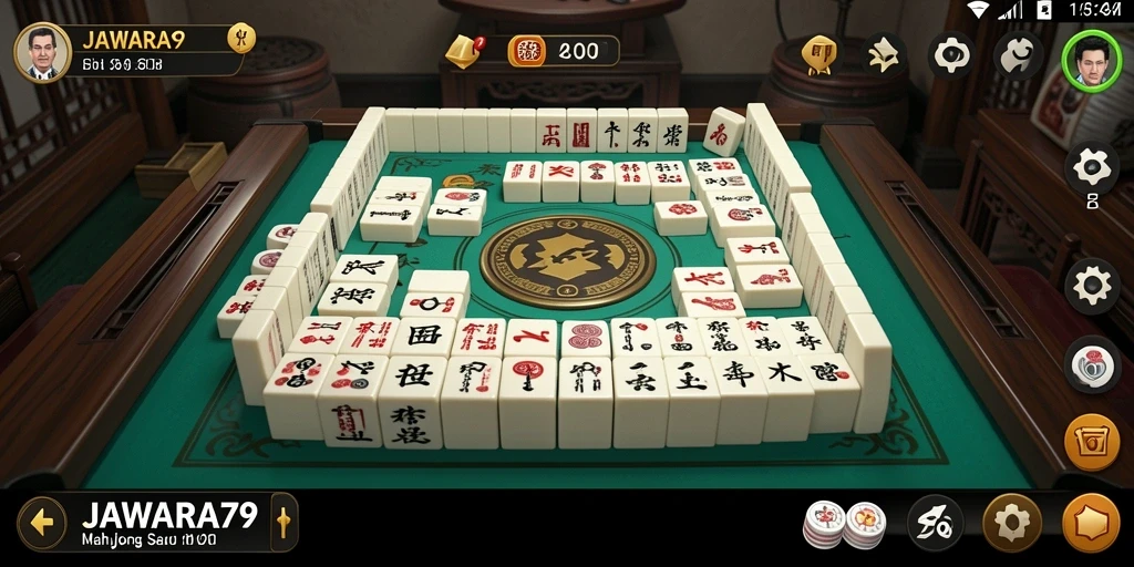 Tampilan gameplay <strong>JAWARA79</strong> menampilkan mahjong yang menarik dan menantang.