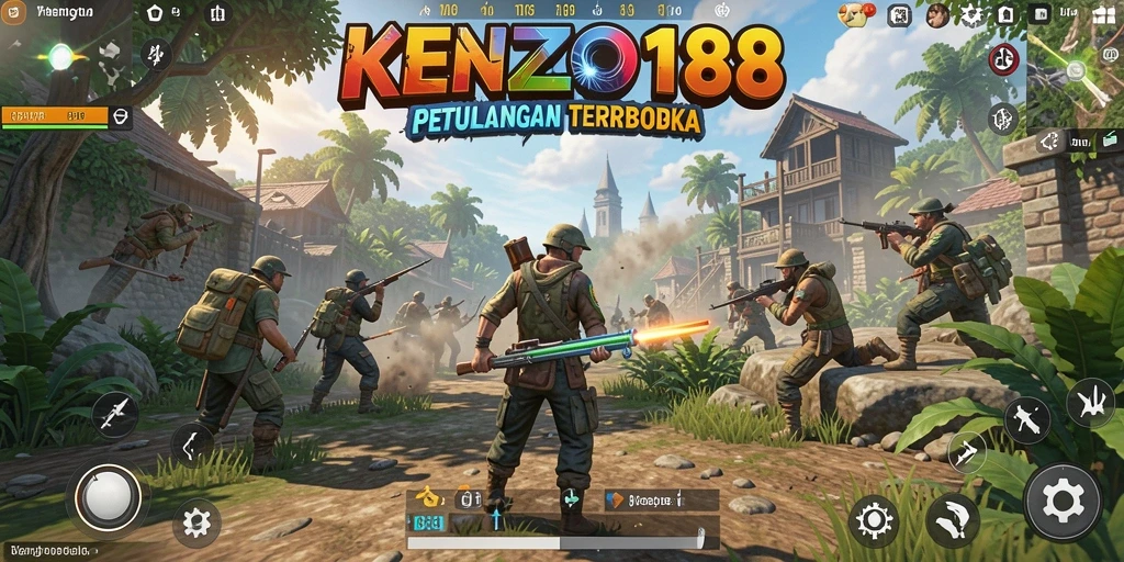 Tampilan gameplay KENZO188 dalam dunia terbuka yang mengesankan.