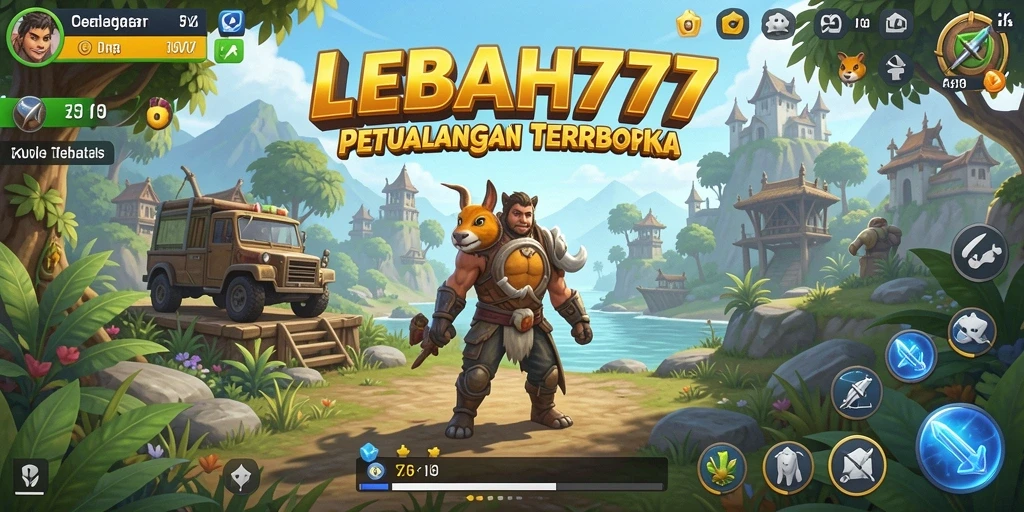 Tangkapan layar gameplay LEBAH777 yang menampilkan dunia terbuka yang luas dan beragam.