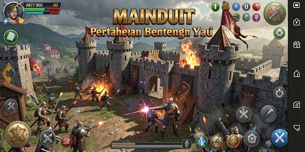 Gameplay seru dengan strategi menara pertahanan yang intens.