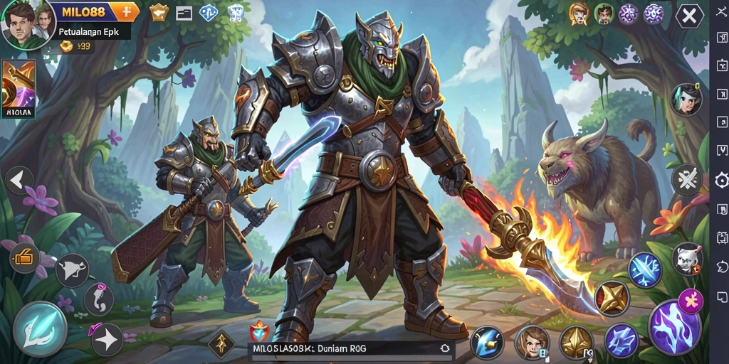 Screenshot gameplay <strong>MILO88</strong> menampilkan aksi pertempuran yang mendebarkan.