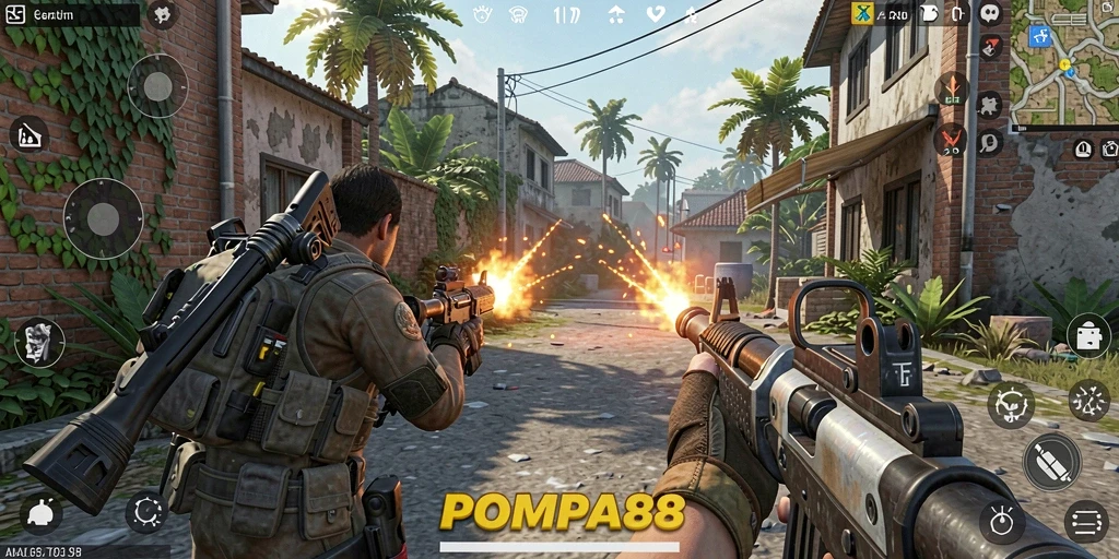 Tangkapan layar POMPA88 yang menampilkan aksi seru dalam game TPS.