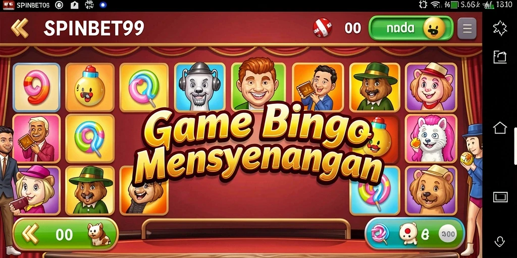 Tampilan gameplay SPINBET99 dengan aksi seru permainan Bingo.