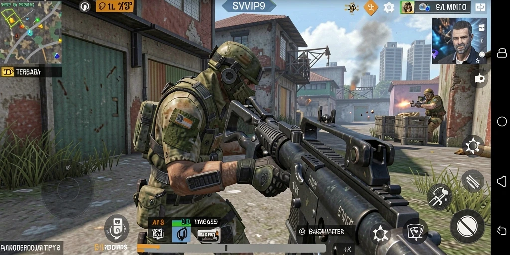Tampilan gameplay SVIP9 dengan pertempuran seru dan grafis menawan.